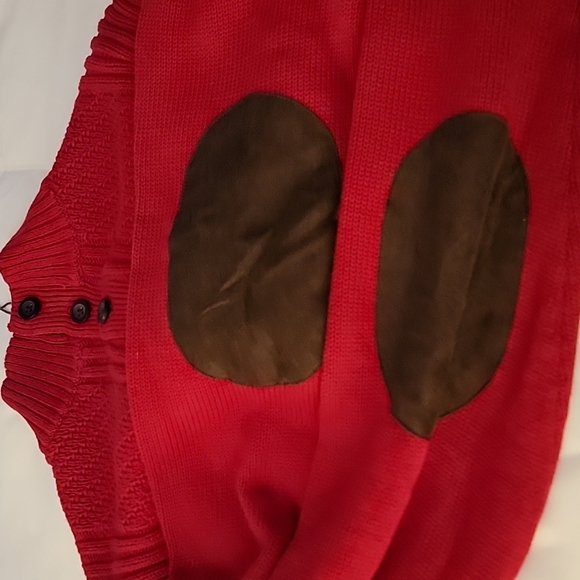 Chaps 1/4 Button Down Sweater - Picture 3 of 4